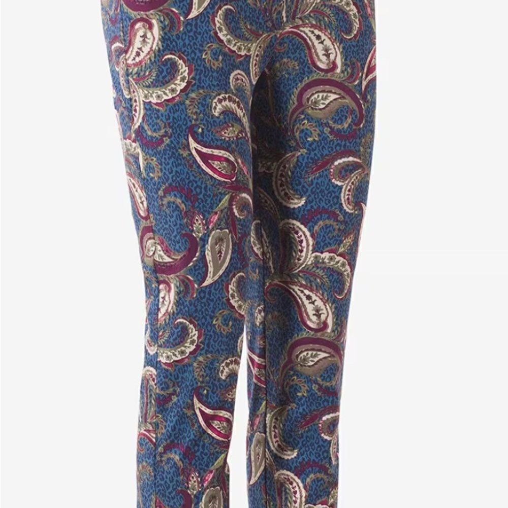 Chicos Artisan Paisley Josie Slim Ankle Pants NWT size 00 (2)